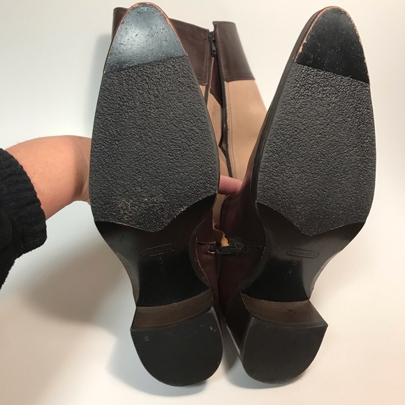 COACH tan suede brown leather Olivia  riding boots - Picture 5 of 8